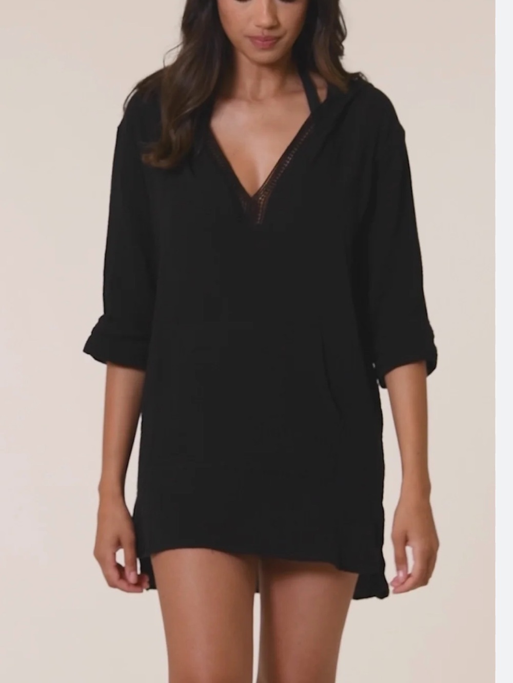 BNWT LA BLANCA Black Swim Cover-Up Tunic